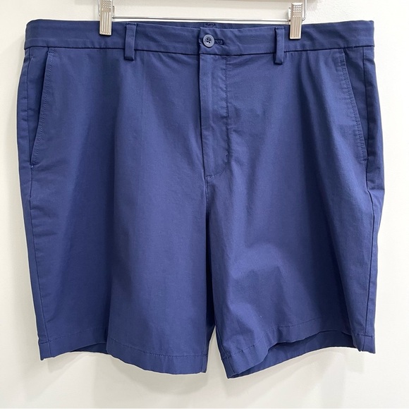 Vineyard Vines Blue Flat Front Performance Shorts 8”Cotton Nylon Stretch Golf 38 - Picture 1 of 9